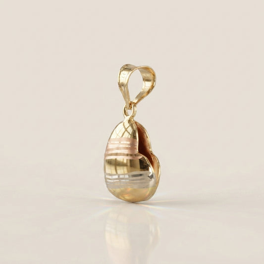 Dije Corazón en Oro Amarillo de 14K