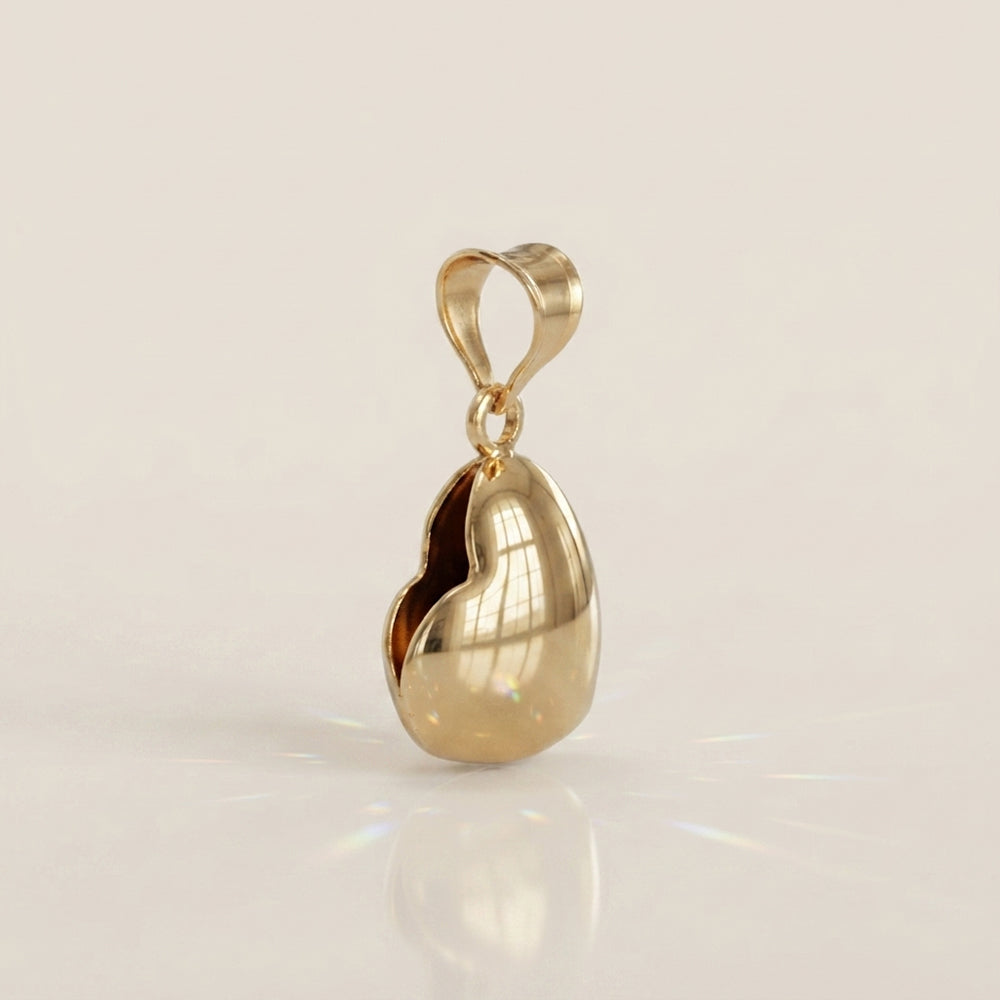 Dije Corazón en Oro Amarillo de 14K