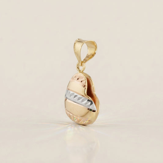 Dije Corazón en Oro Amarillo de 14K