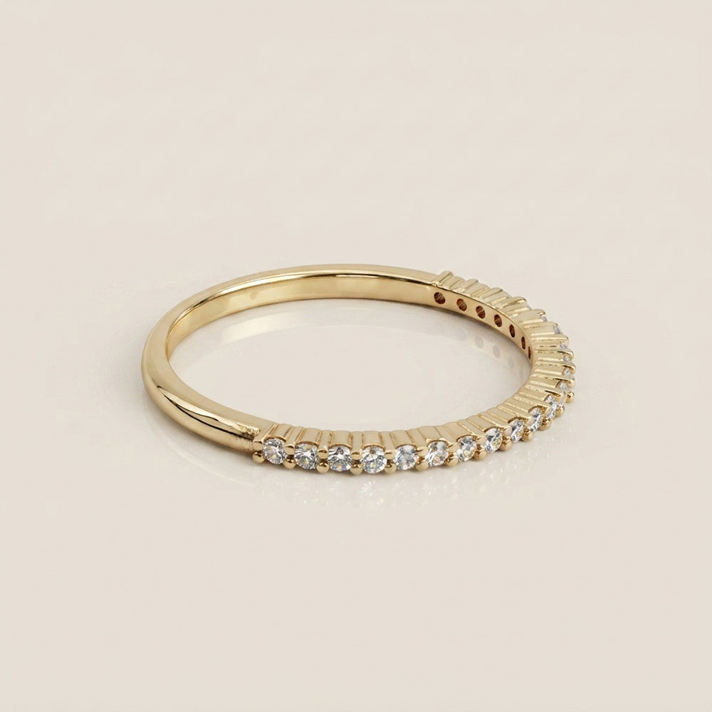 Churumbela Andrea con Diamantes en Oro Amarillo de 14K