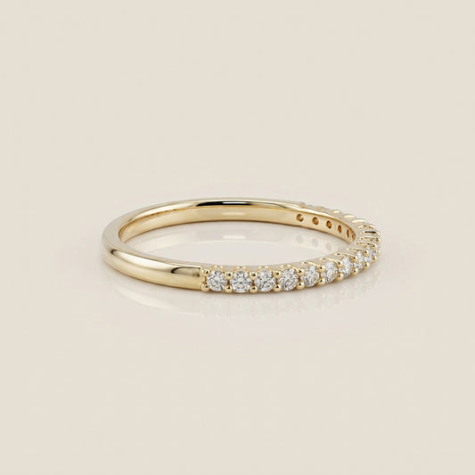 Churumbela Domo con Diamantes en Oro Amarillo de 14K
