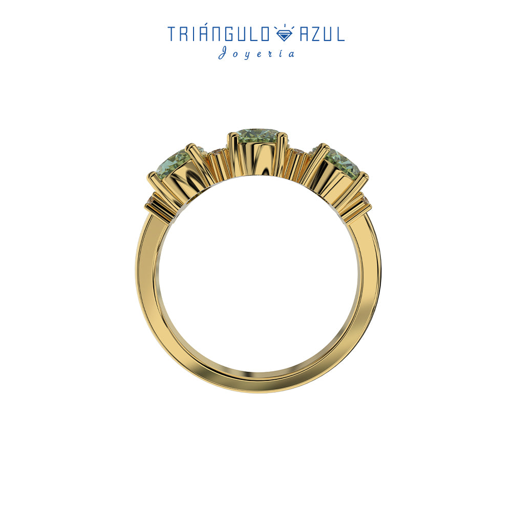 Churumbela Amelia de Citrina Limón con 2.43 CTS Total + Diamantes con 0.08 CTS Total en Oro Amarillo de 14K