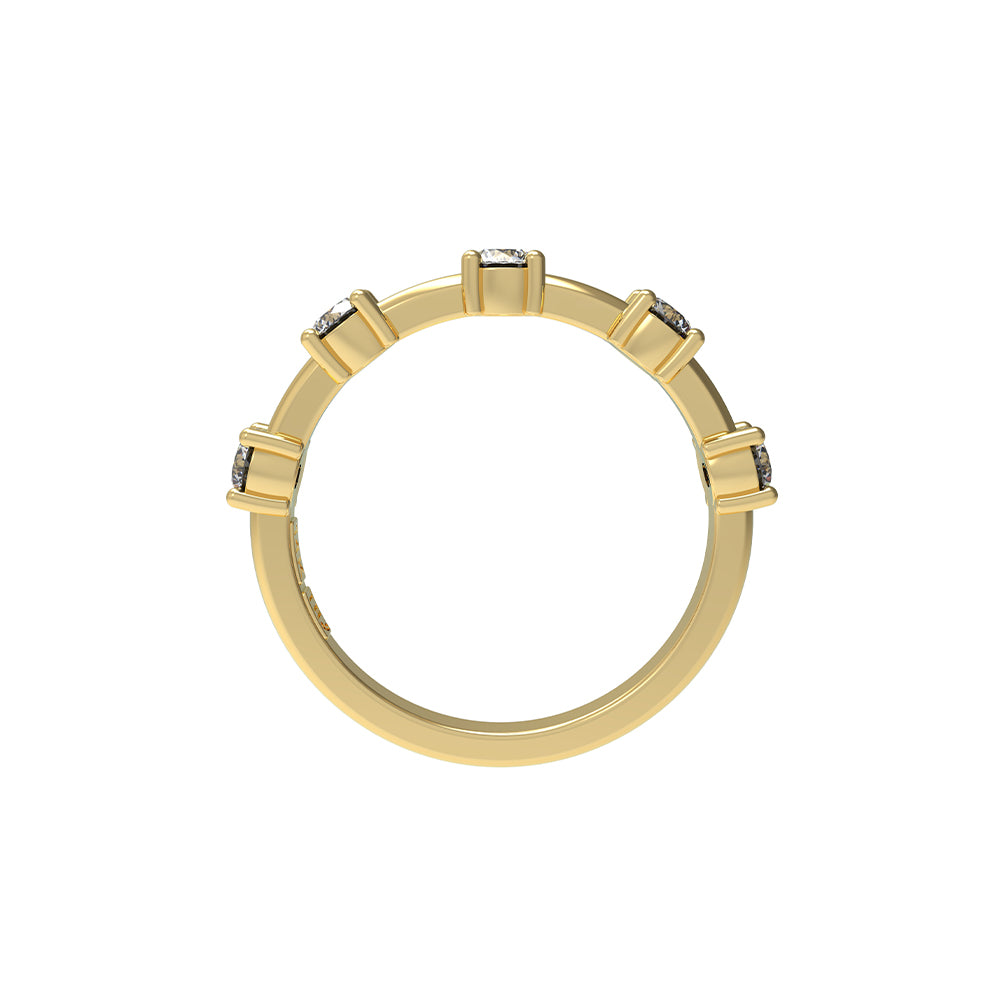 Churumbela de Diamantes con 0.51 CTS Total en Oro Amarillo de 14K