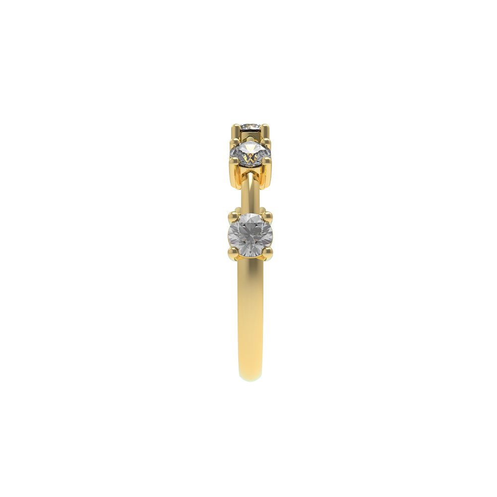 Churumbela de Diamantes con 0.51 CTS Total en Oro Amarillo de 14K