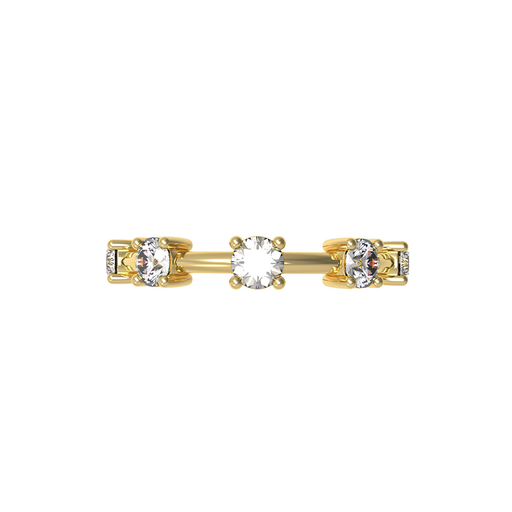 Churumbela de Diamantes 0.51CTS en Oro Amarillo de 14K