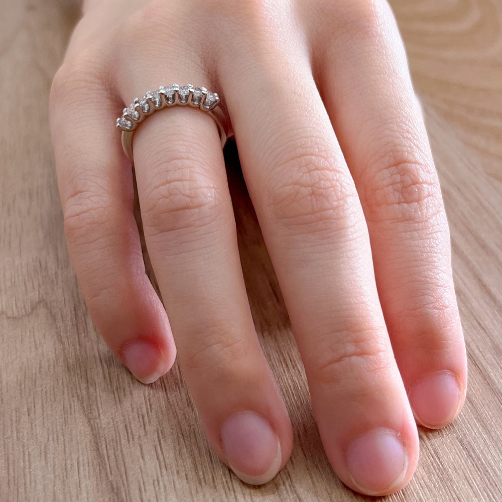 Churumbela de Diamantes 0.52CTS en Oro Blanco de 14K
