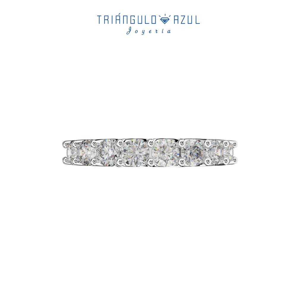 Churumbela de Diamantes 0.52CTS en Oro Blanco de 14K
