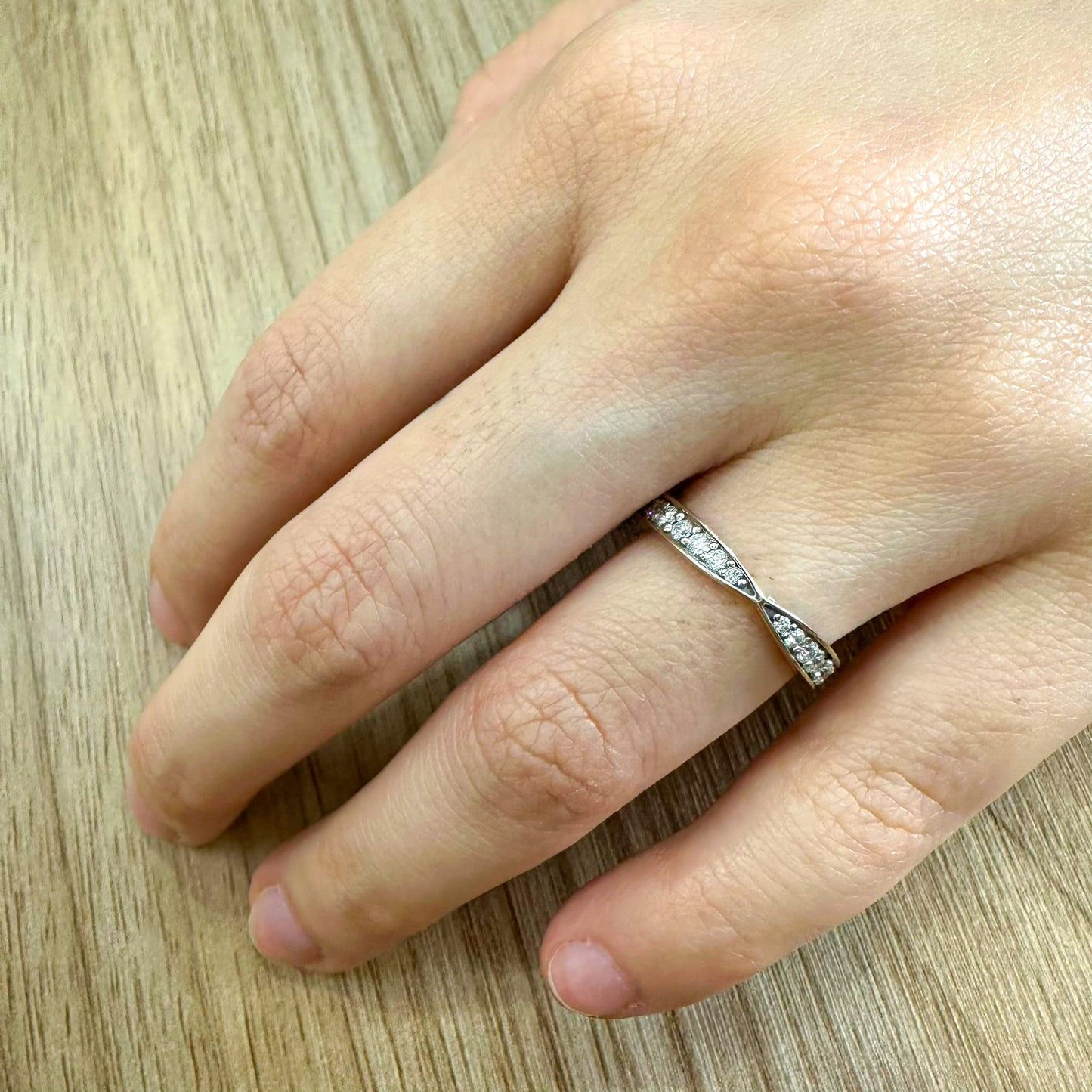 Churumbela Fit de Diamantes con 0.34 CTS en Oro Blanco de 14K
