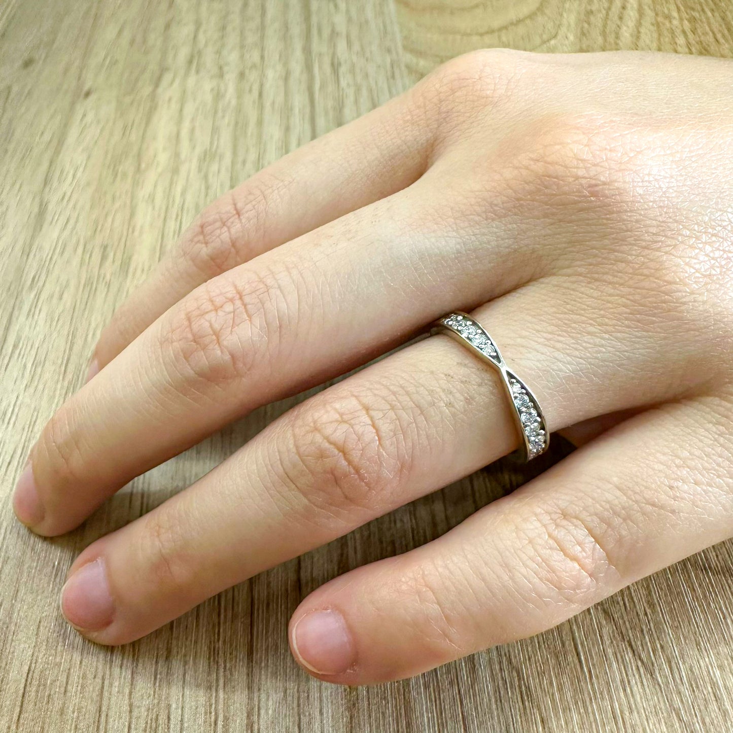 Churumbela Fit de Diamantes con 0.34 CTS en Oro Blanco de 14K