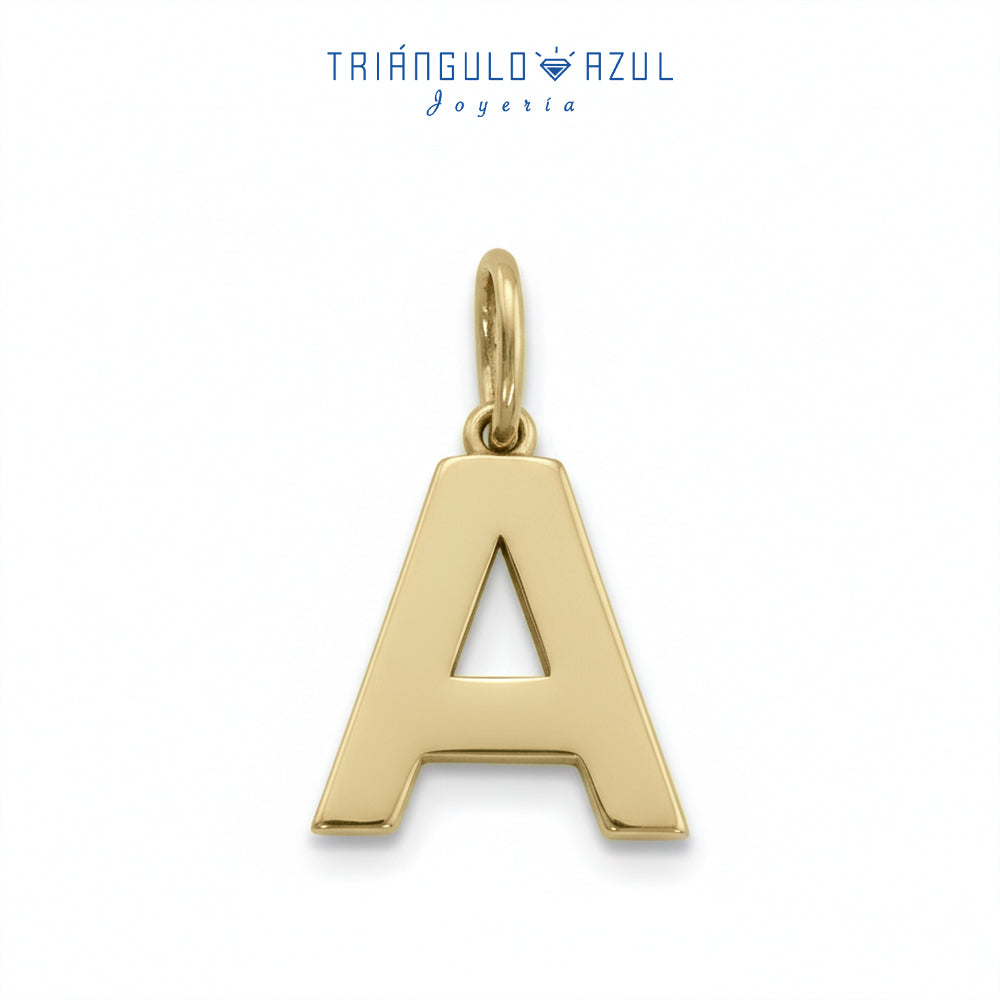 Dije Letra A en Oro Amarillo de 14K