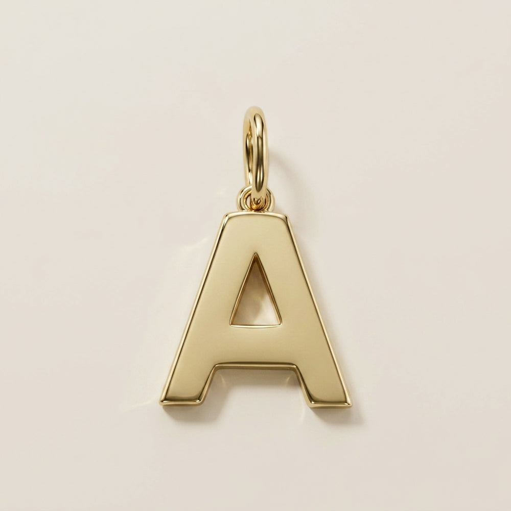 Dije Letra A en Oro Amarillo de 14K