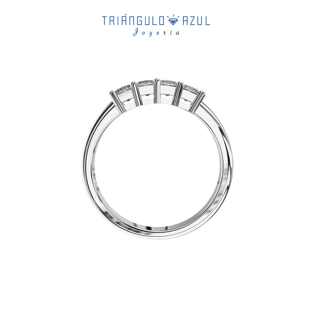 Churumbela de Diamantes 0.50 CTS en Oro Blanco de 14K