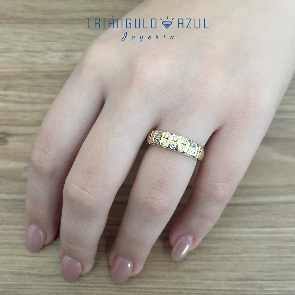 Churumbela de Diamantes 0.70 CTS en Oro Amarillo de 14K