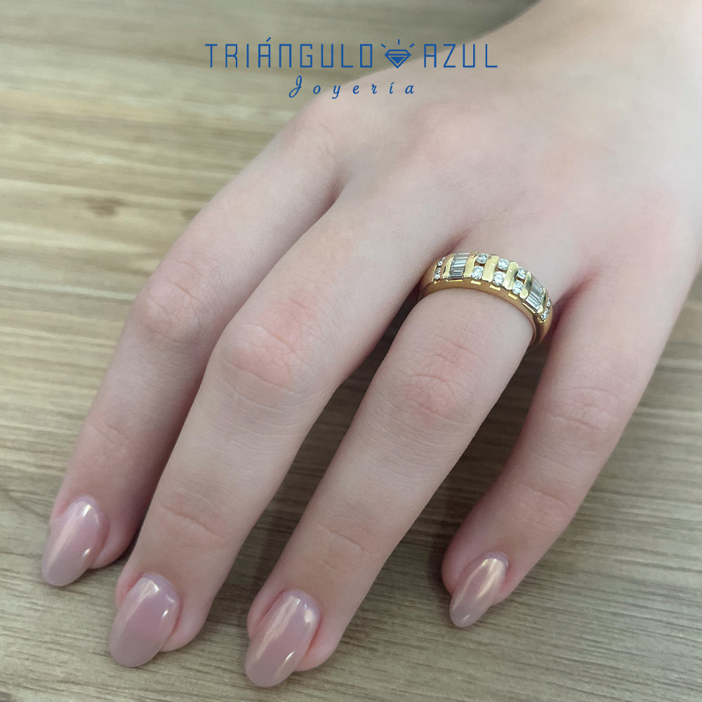 Churumbela de Diamantes 0.70 CTS en Oro Amarillo de 14K