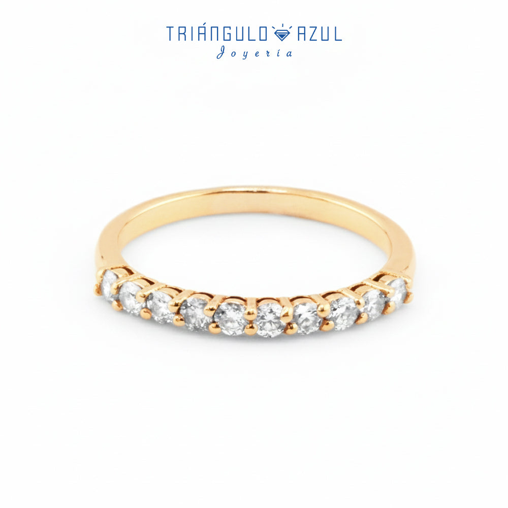 Churumbela Andrea de Diamantes con 0.37 CTS Total en Oro Amarillo de 14K