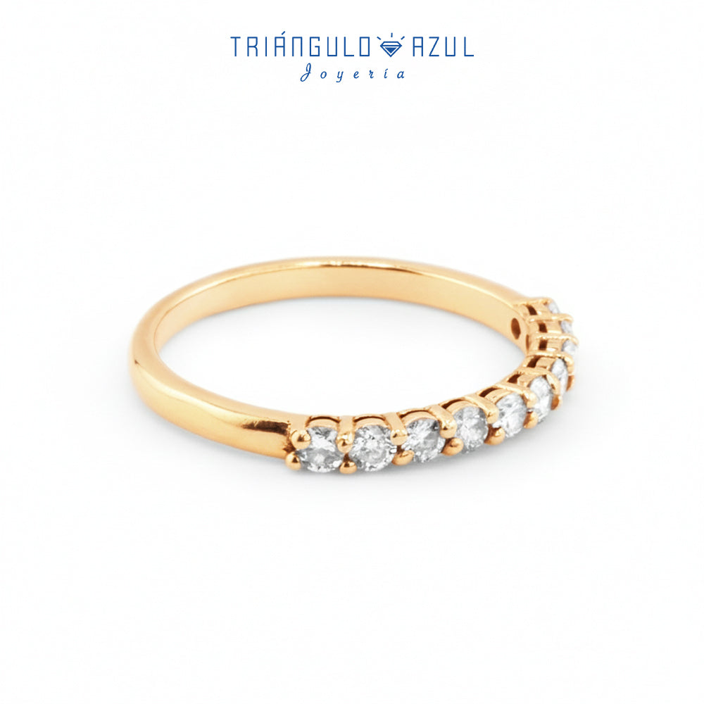 Churumbela Andrea de Diamantes con 0.37 CTS Total en Oro Amarillo de 14K