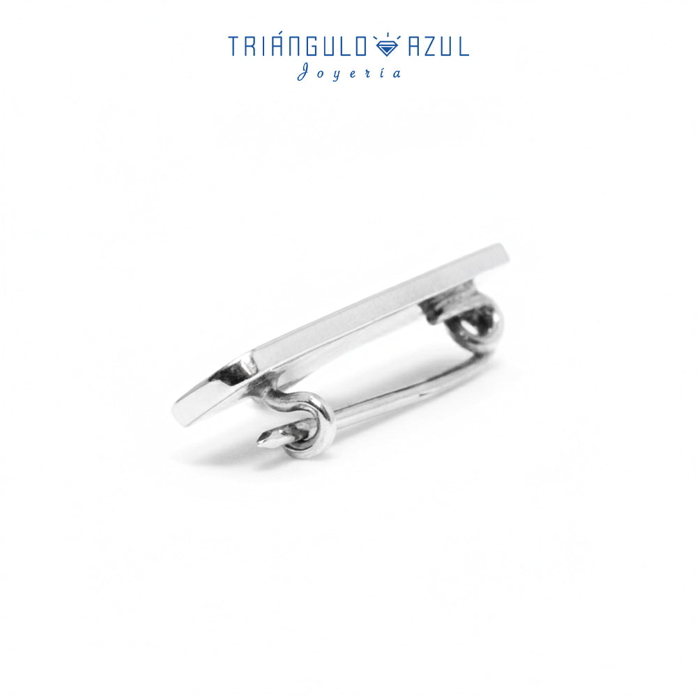 Prendedor en Oro Blanco de 14K