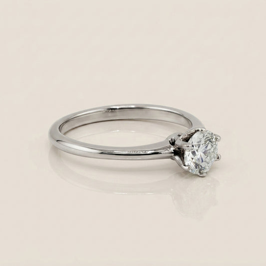 Anillo de Compromiso Solitario en Oro Blanco de 14K (GIA)