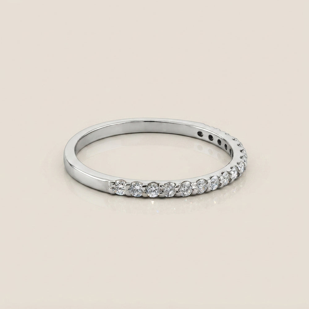 Churumbela Indu con Diamantes en Oro Blanco de 14K
