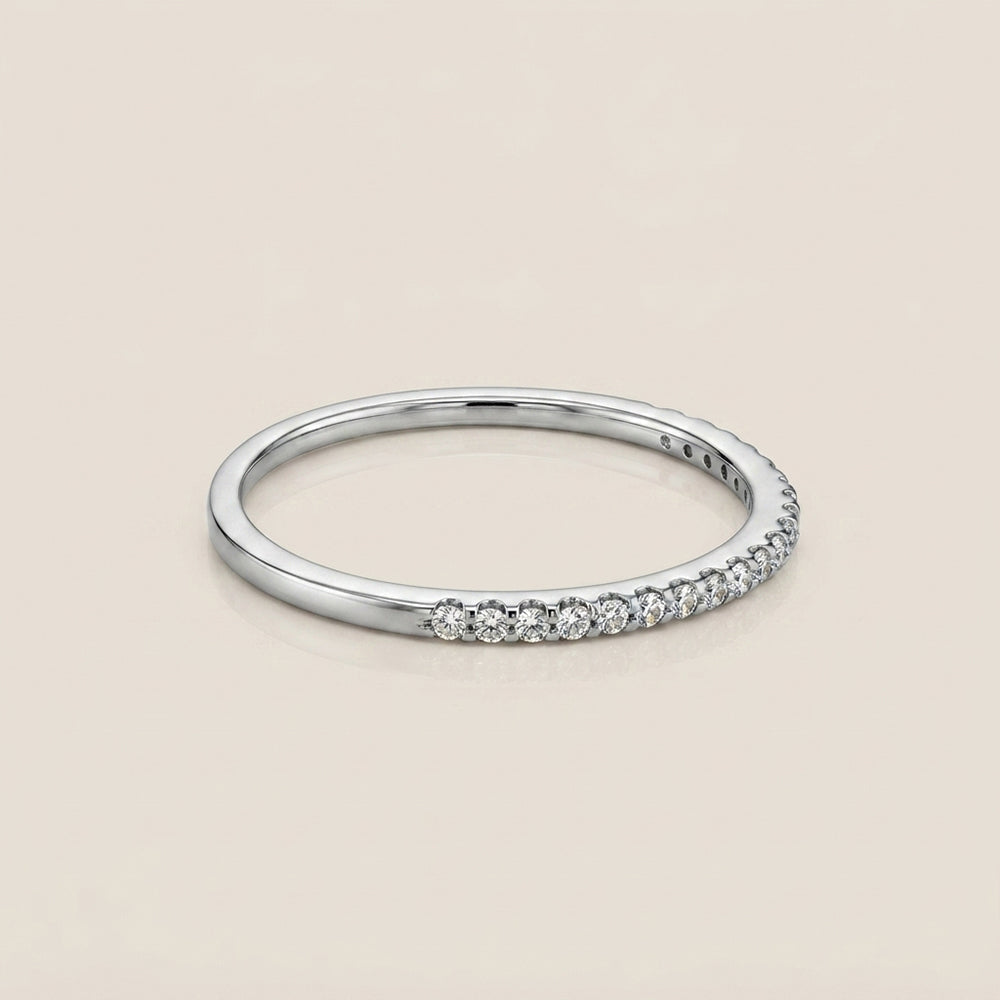 Churumbela Indu con Diamantes en Oro Blanco de 14K