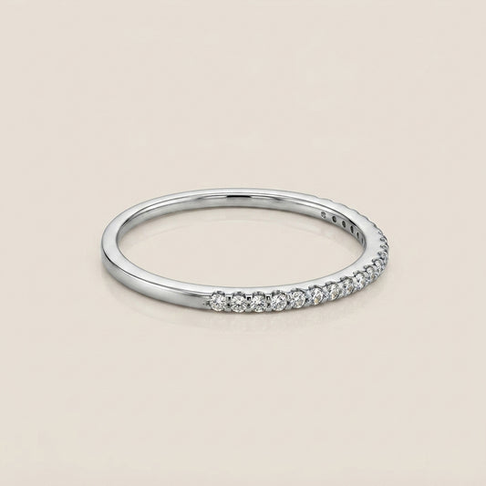 Churumbela Indu con Diamantes en Oro Blanco de 14K
