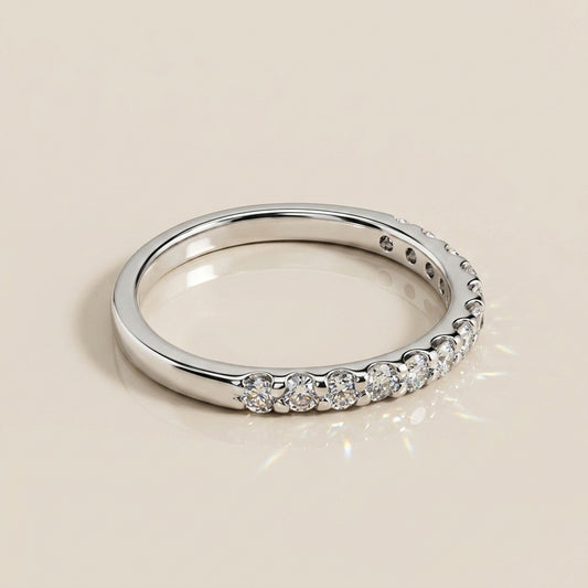 Churumbela Indu de Diamantes en Oro Blanco de 14K