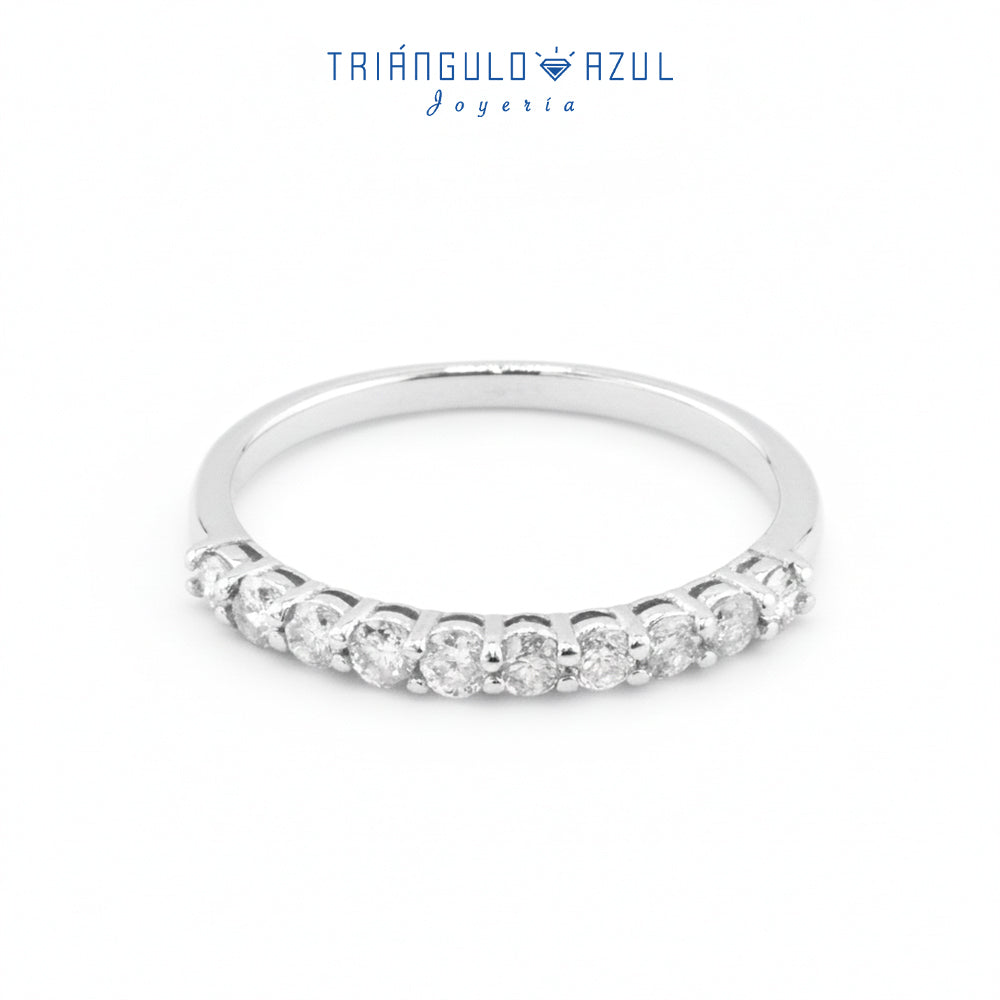 Churumbela Andrea de Diamantes con 0.45 CTS Total en Oro Blanco de 14K