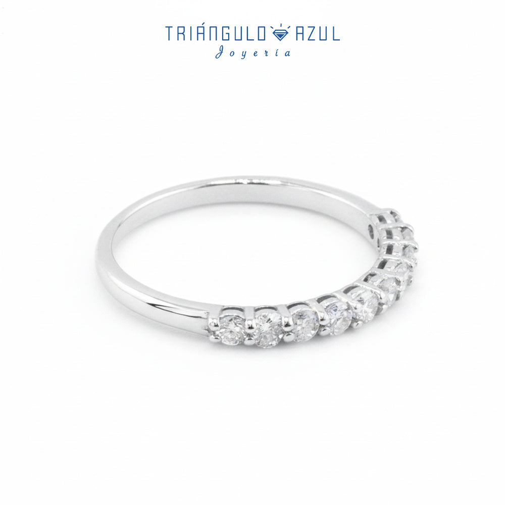 Churumbela Andrea de Diamantes con 0.45 CTS Total en Oro Blanco de 14K