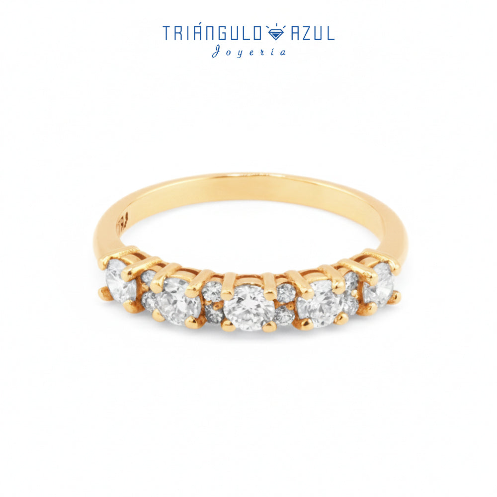 Churumbela Isabel de Diamantes con 0.62 CTS Total en Oro Amarillo de 14K