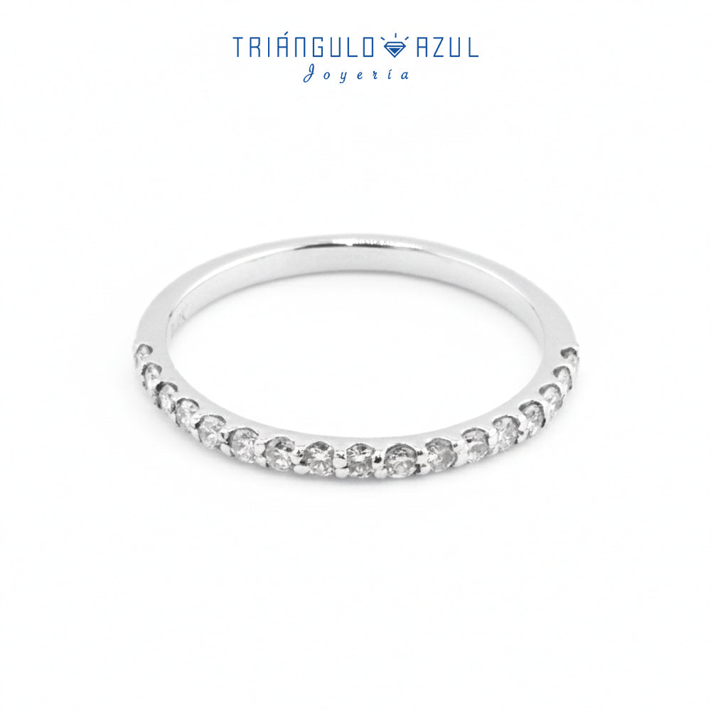 Churumbela Indu de Diamantes con 0.30 CTS Total en Oro Blanco de 14K