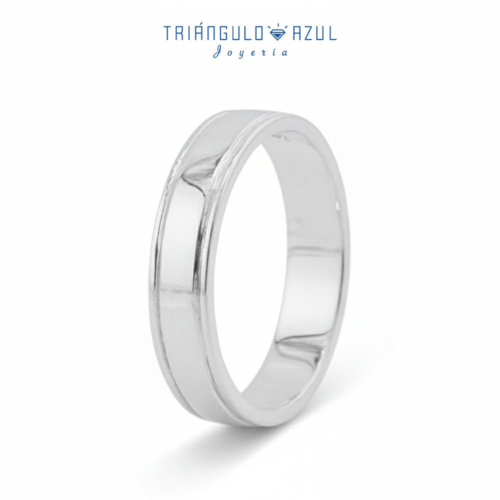Argolla con 4 mm de Ancho en Plata