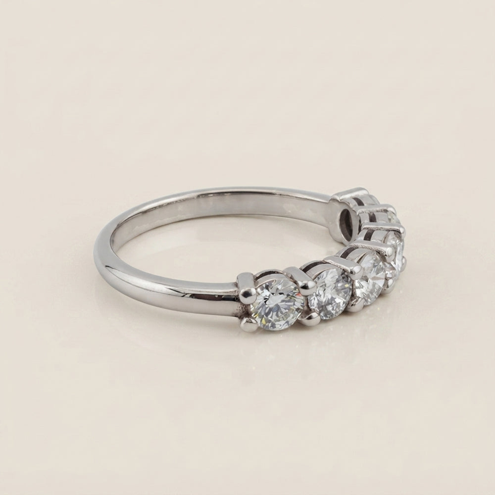 Churumbela Andrea con Diamantes en Oro Blanco de 14K