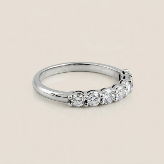 Churumbela Andrea con Diamantes en Oro Blanco de 14K