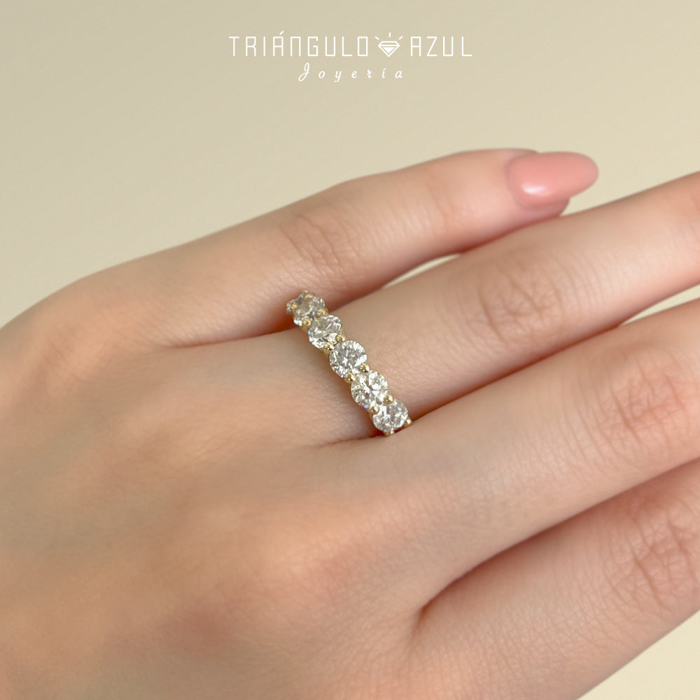 Churumbela Andrea de Diamantes con 1.80 CTS Total en Oro Amarillo de 14K