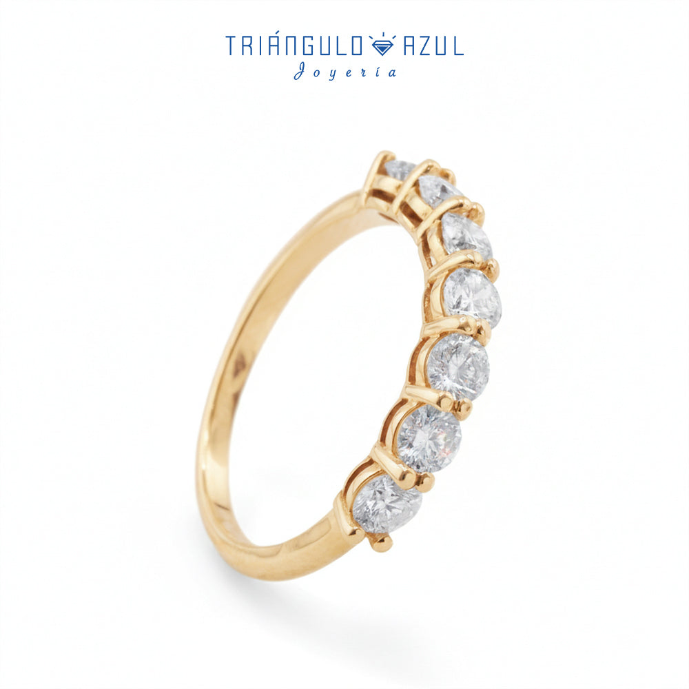 Churumbela Andrea con Diamantes con 0.90 CTS Total en Oro Amarillo de 14K
