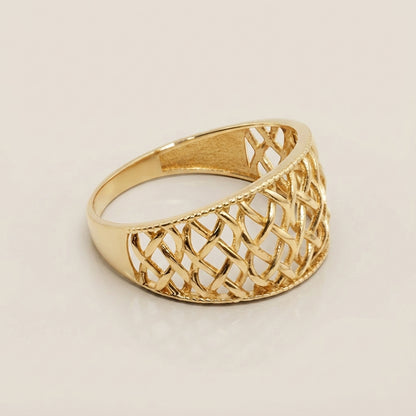 Anillo Calado en Oro Amarillo de 10K
