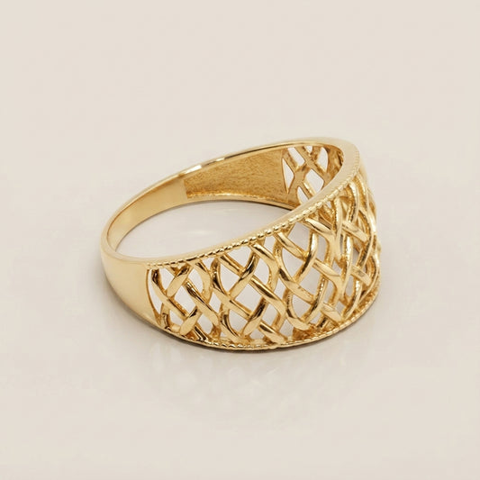 Anillo Calado en Oro Amarillo de 10K