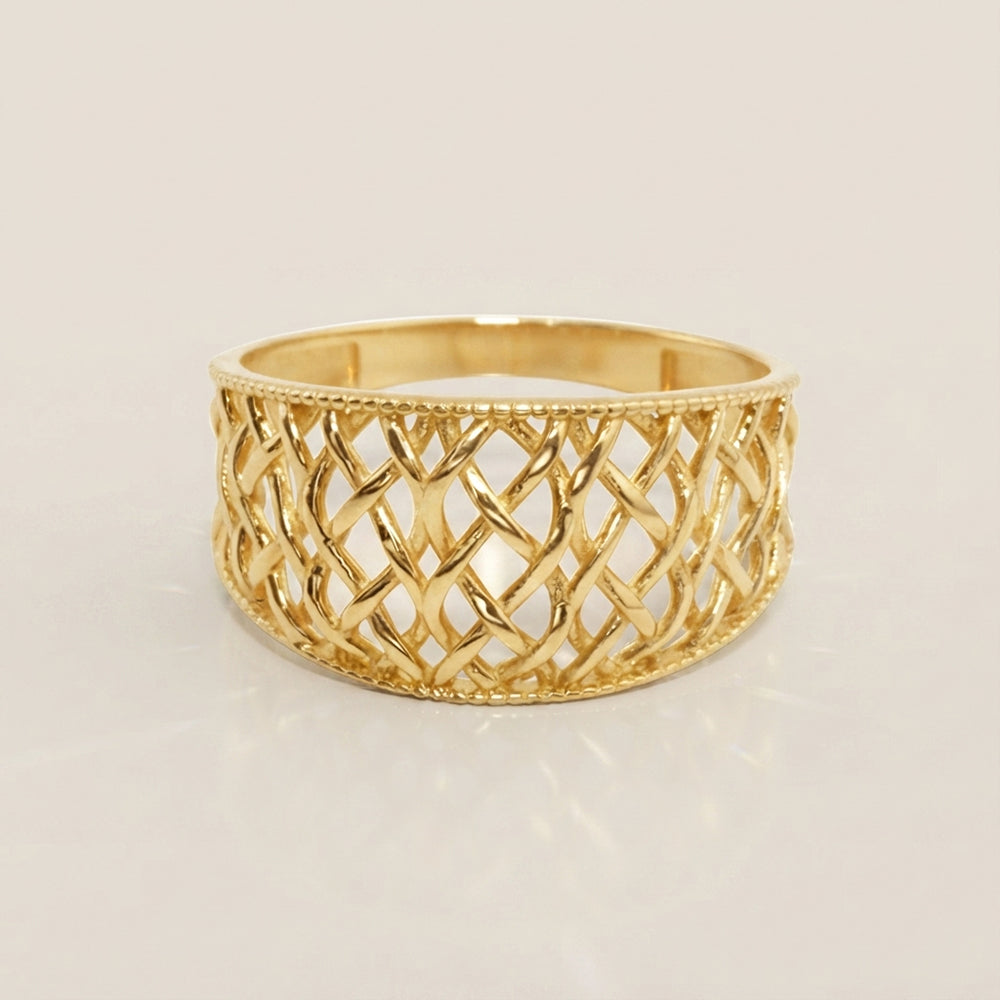 Anillo Calado en Oro Amarillo de 10K