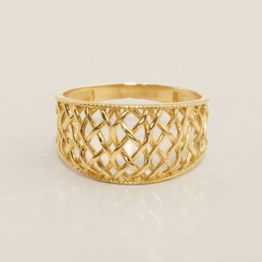 Anillo Calado en Oro Amarillo de 10K