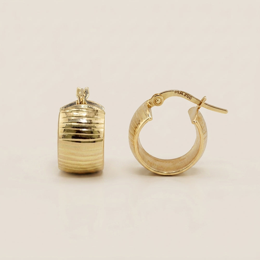 Aretes Redondos en Oro Amarillo de 10K