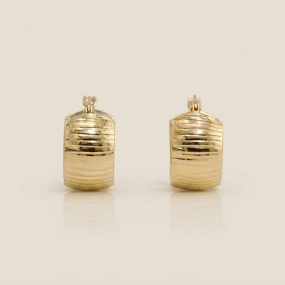Aretes Redondos en Oro Amarillo de 10K