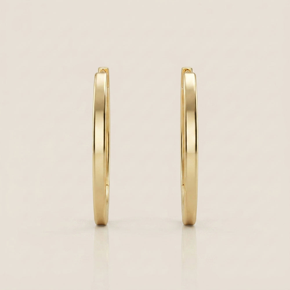 Aretes Pico Hueco en Oro Amarillo de 10K