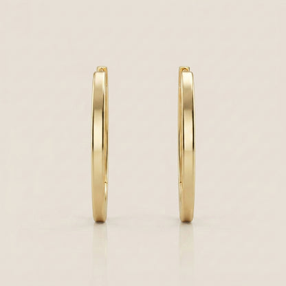Aretes Pico Hueco en Oro Amarillo de 10K