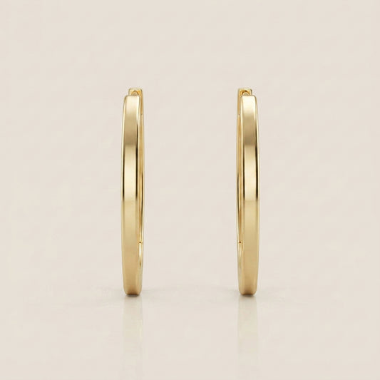 Aretes Pico Hueco en Oro Amarillo de 10K