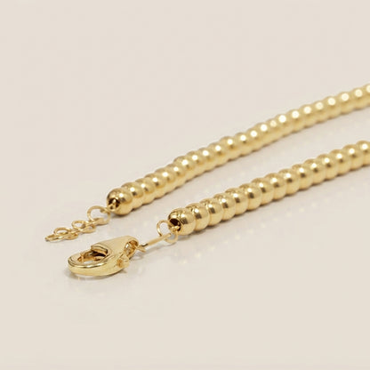 Pulsera de Bolitas en Oro Amarillo de 14K