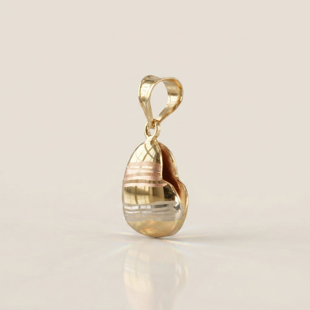 Dije Corazón en Oro Amarillo de 14K