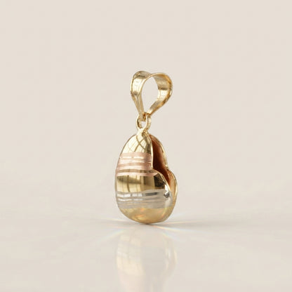 Dije Corazón en Oro Amarillo de 14K