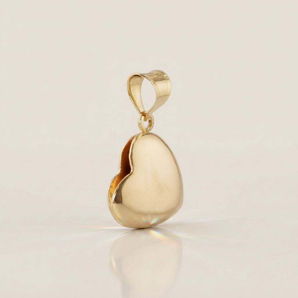 Dije Corazón en Oro Amarillo de 14K