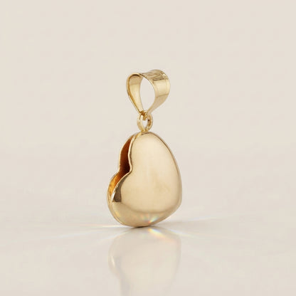 Dije Corazón en Oro Amarillo de 14K