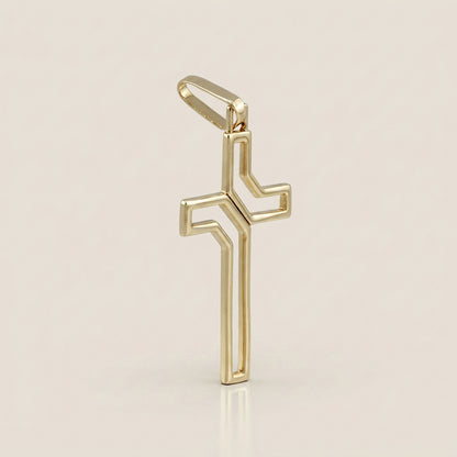 Dije Cruz en Oro Amarillo de 14K